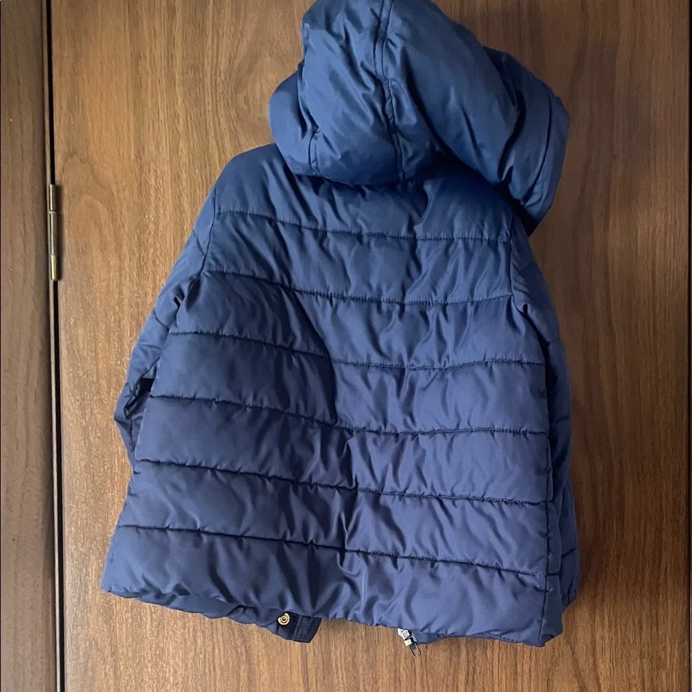 GAP Kids Navy Hooded Puffer Coat